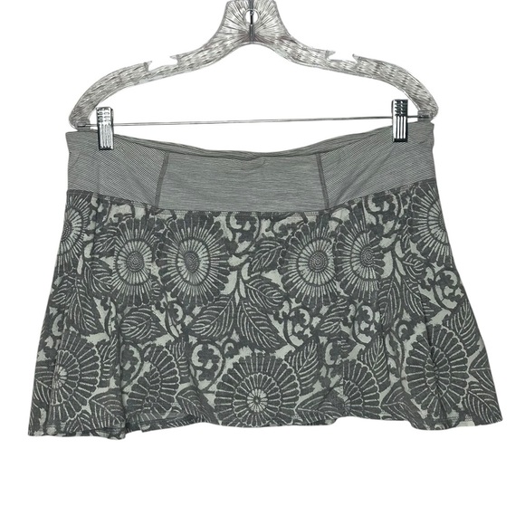 Lululemon Athletica Floral Gray Skort - Picture 1 of 8